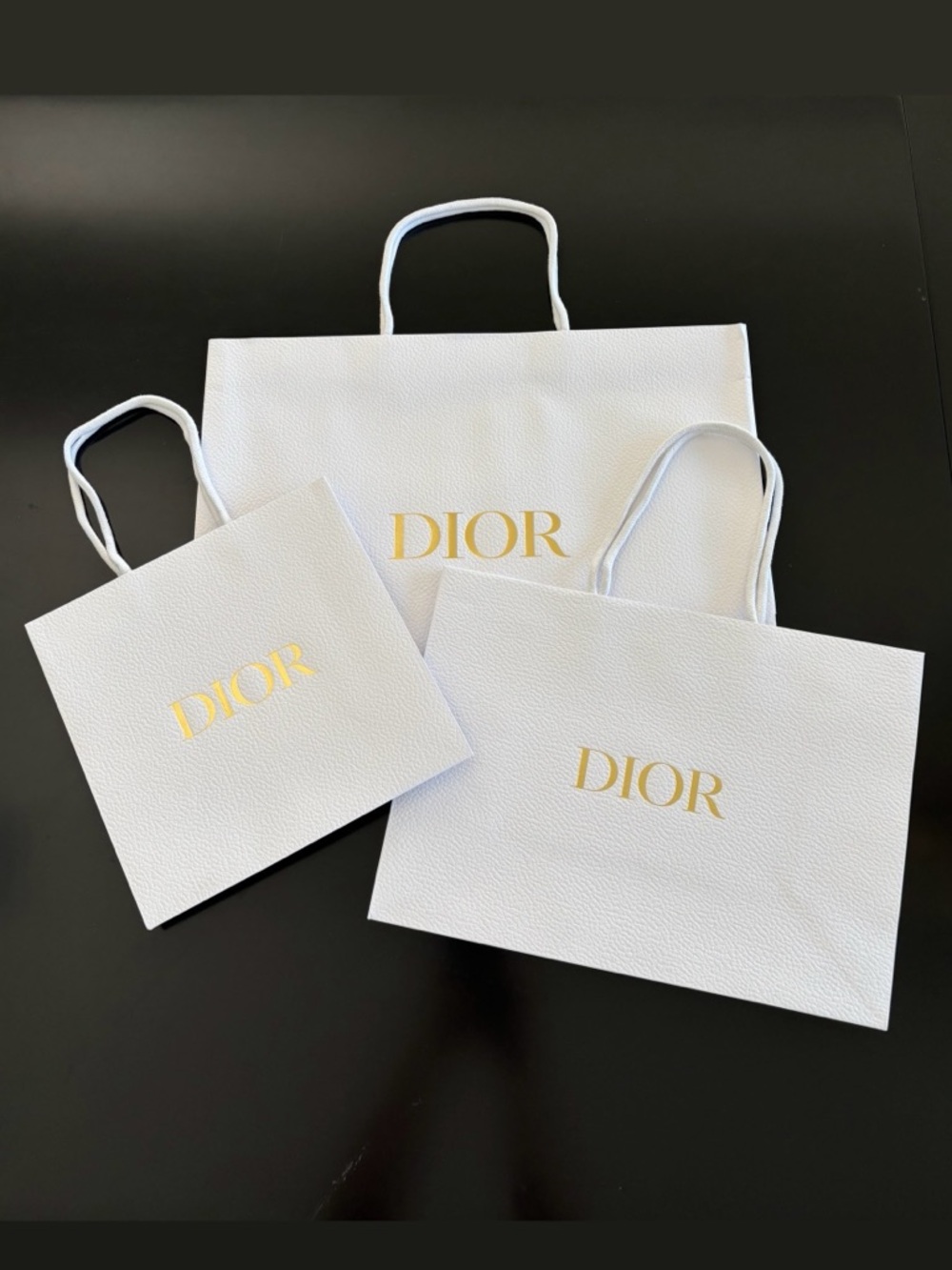 Dior Shopping Tote / Gift Bag Trio